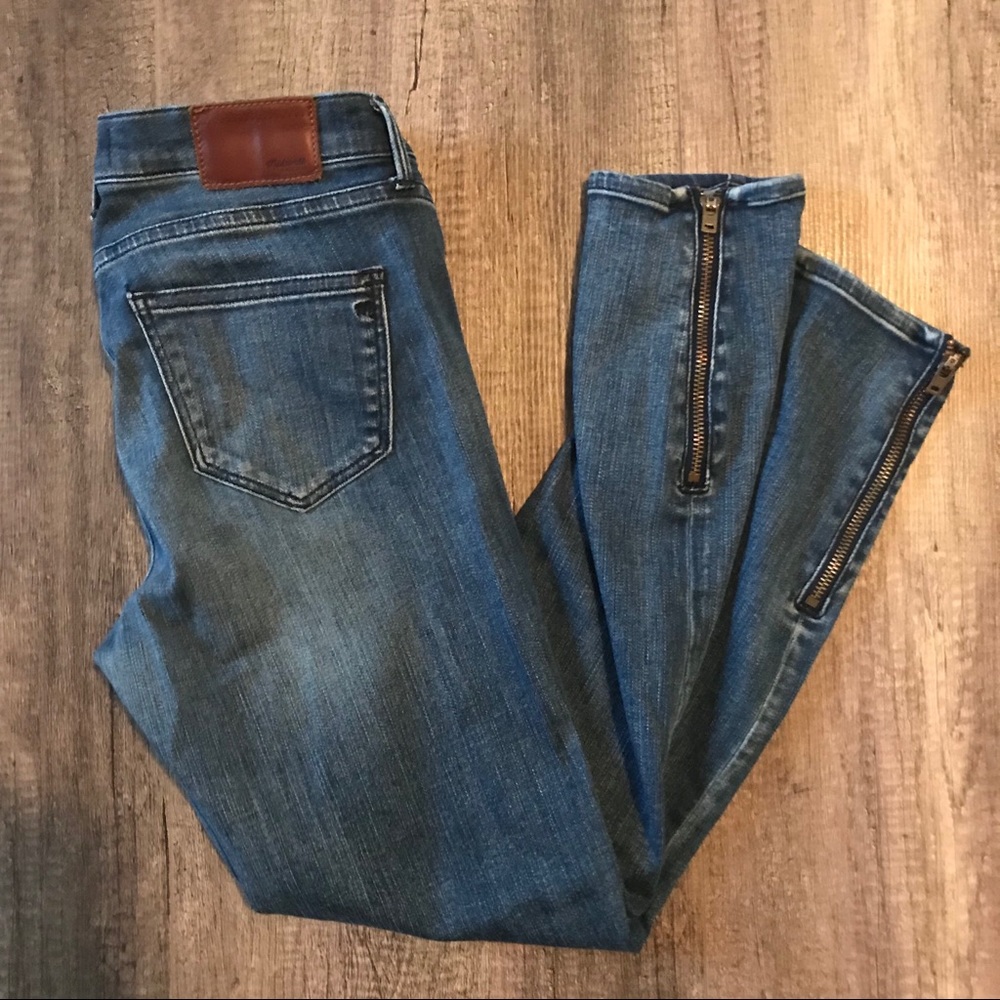 Madewell ankle zipper jeans stretch size 27